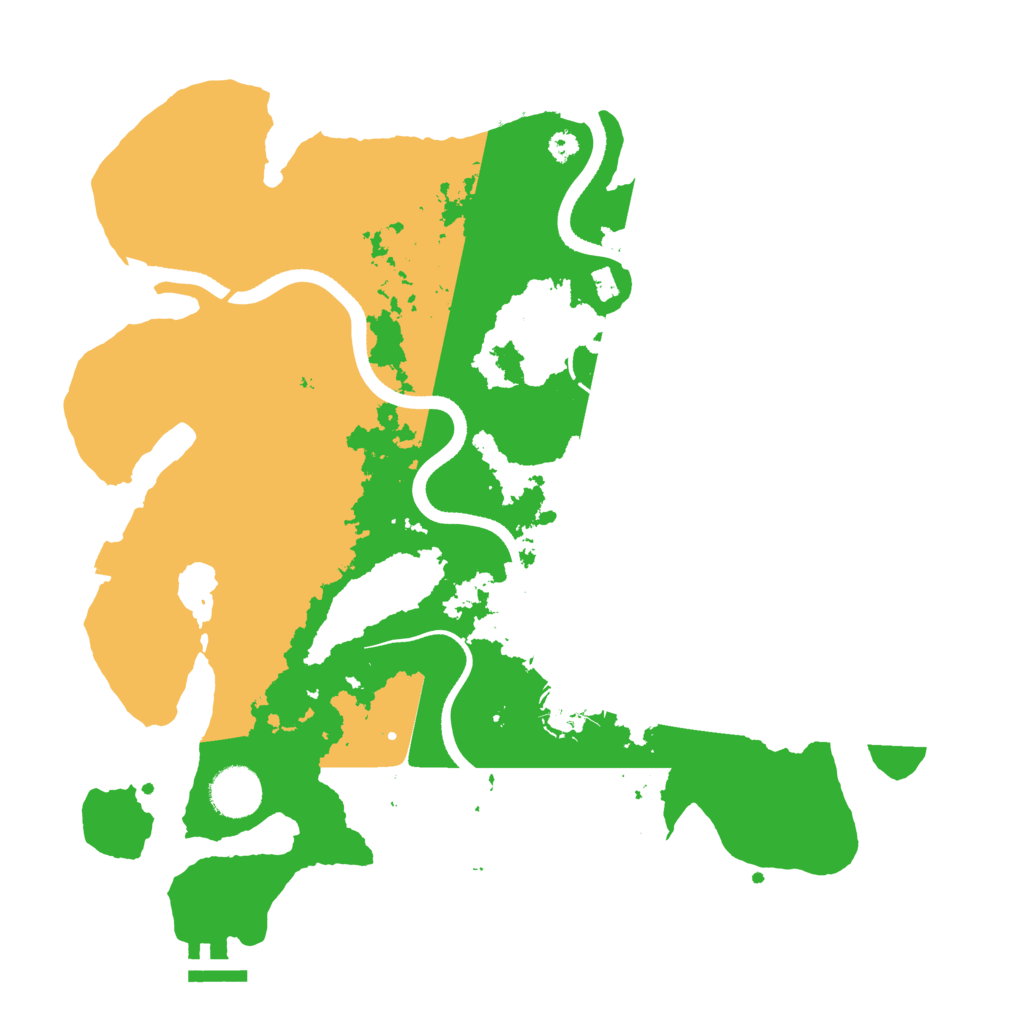 Biome Rust Map: Procedural Map, Size: 3500, Seed: 1607785516