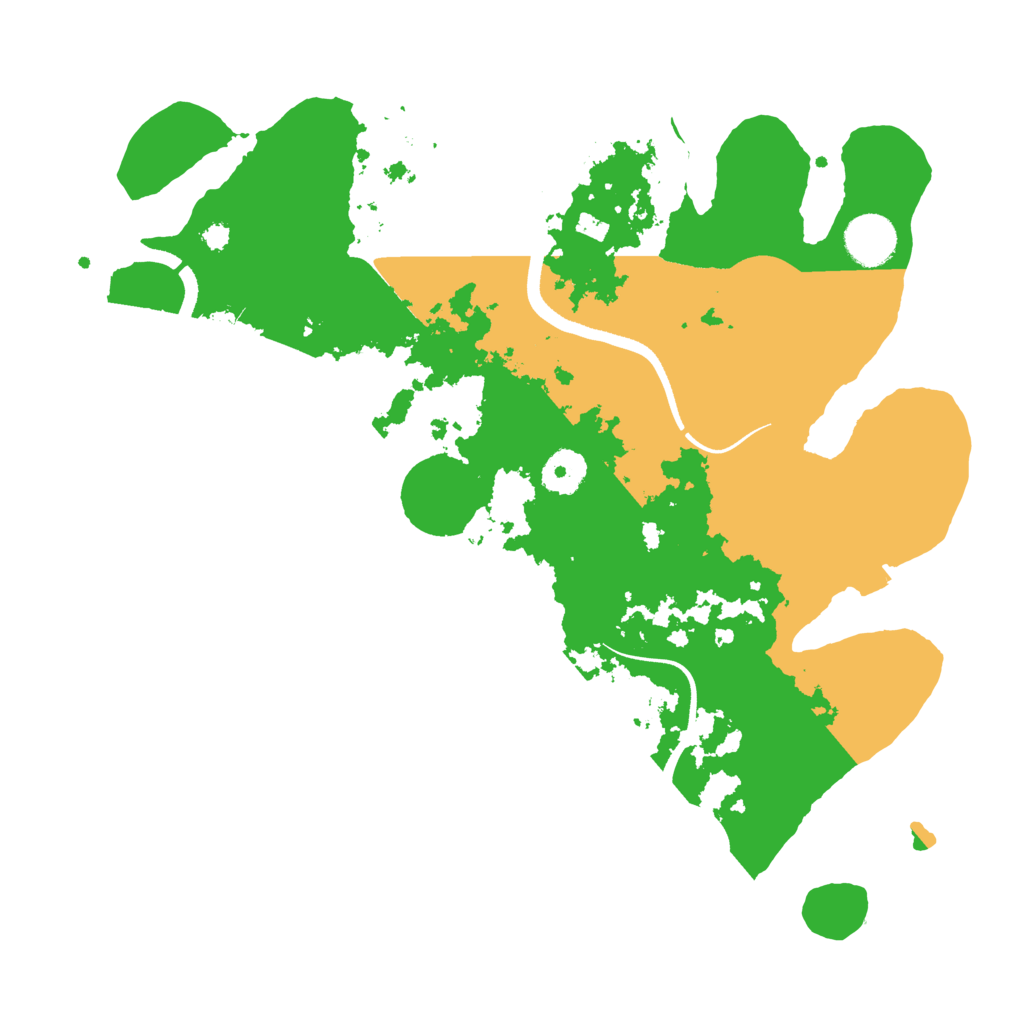 Biome Rust Map: Procedural Map, Size: 3500, Seed: 1739846106