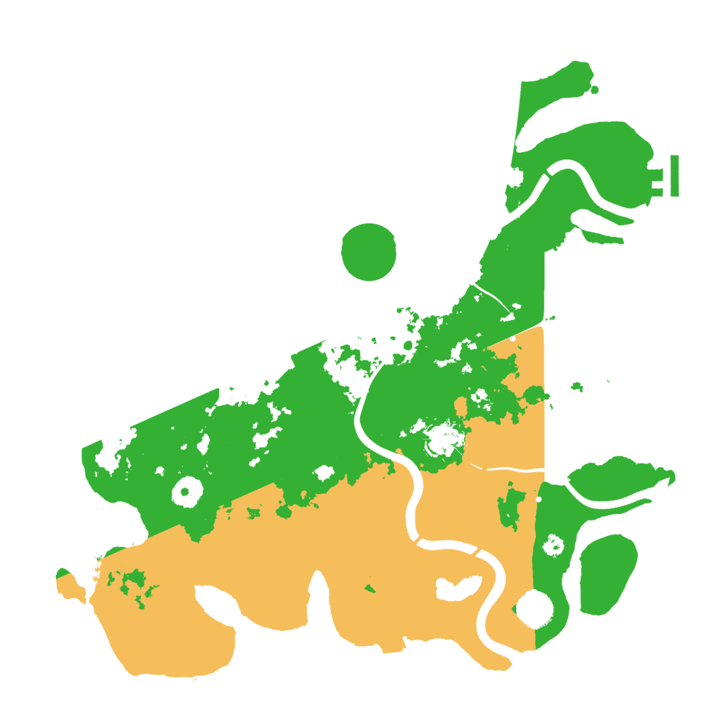 Biome Rust Map: Procedural Map, Size: 3550, Seed: 934660