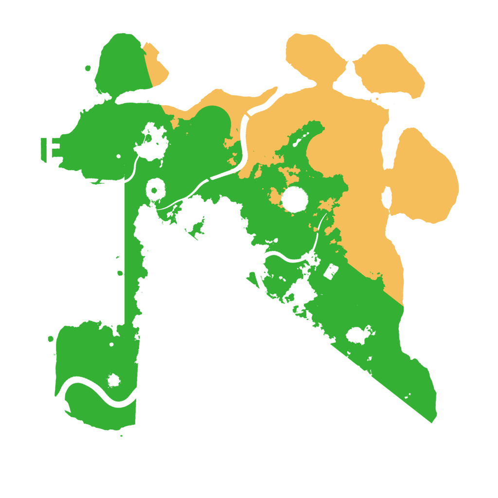 Biome Rust Map: Procedural Map, Size: 3500, Seed: 73