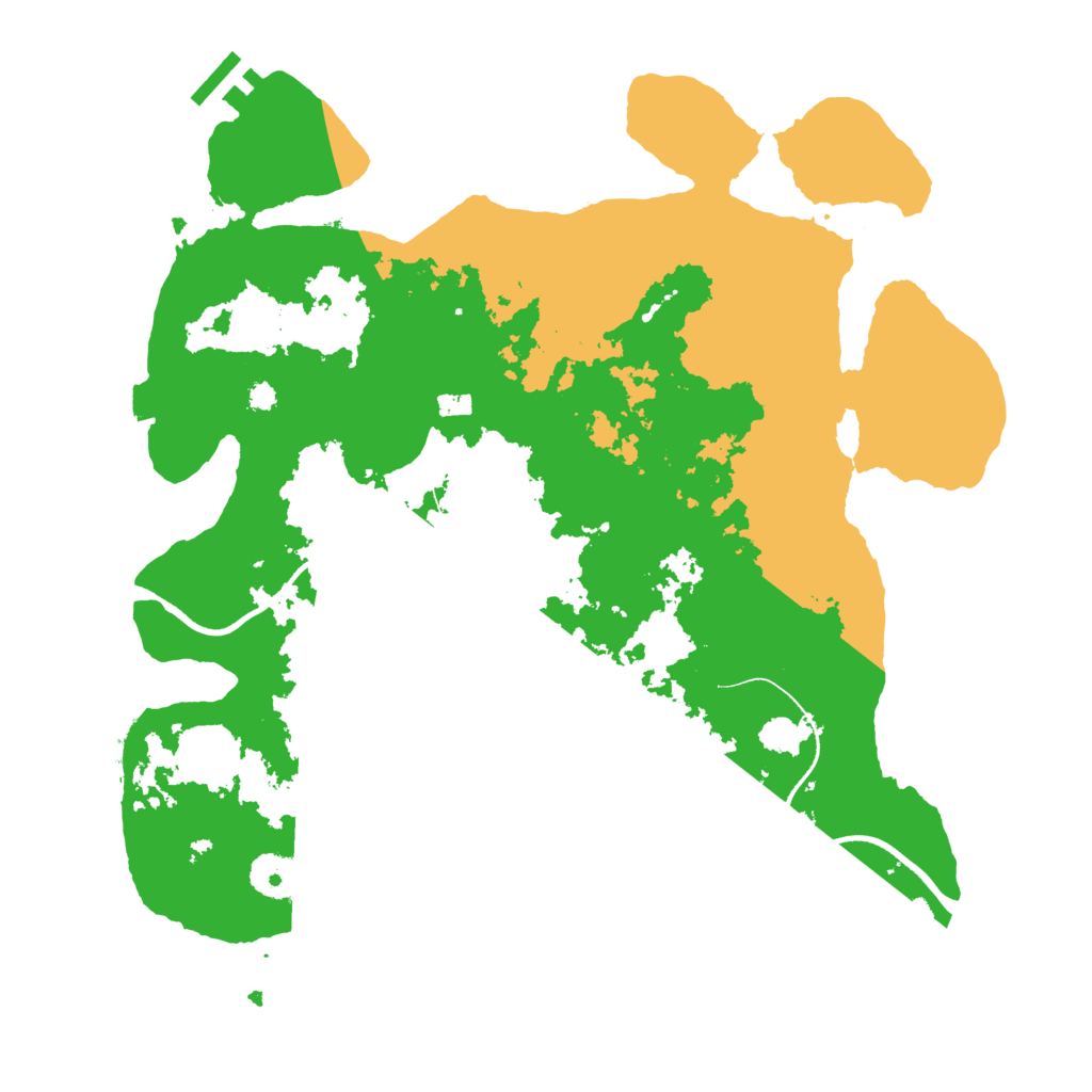 Biome Rust Map: Procedural Map, Size: 3500, Seed: 73