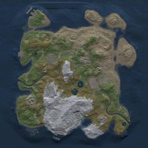 Thumbnail Rust Map: Procedural Map, Size: 3500, Seed: 73, 13 Monuments