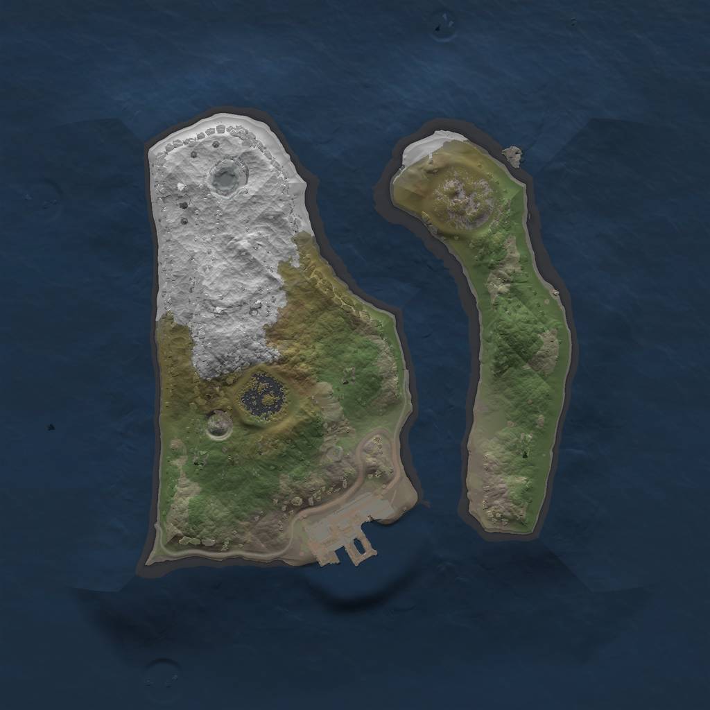 Rust Map: Procedural Map, Size: 1700, Seed: 420420, 6 Monuments