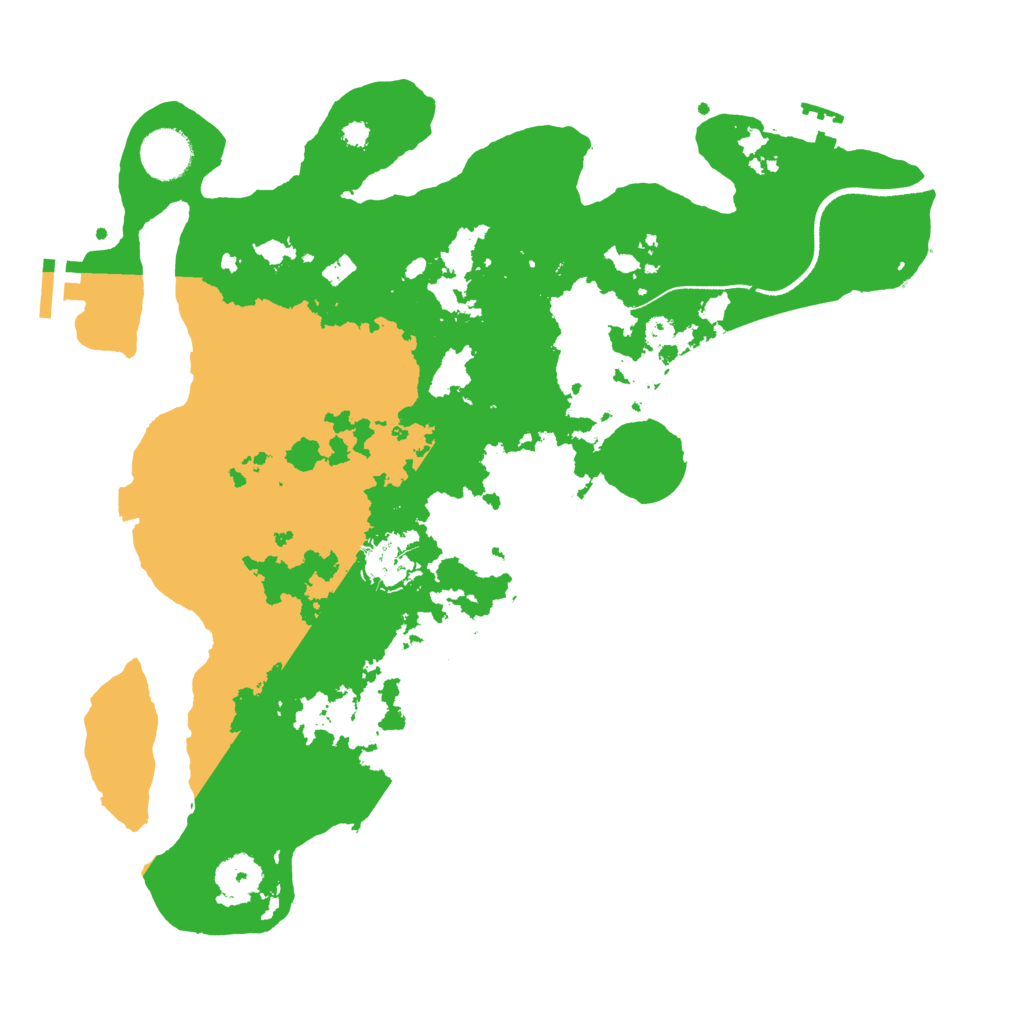 Biome Rust Map: Procedural Map, Size: 3500, Seed: 2412