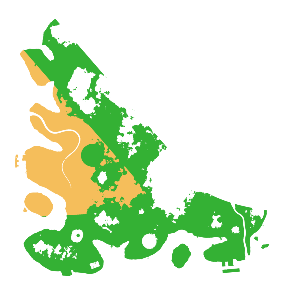 Biome Rust Map: Procedural Map, Size: 3500, Seed: 162
