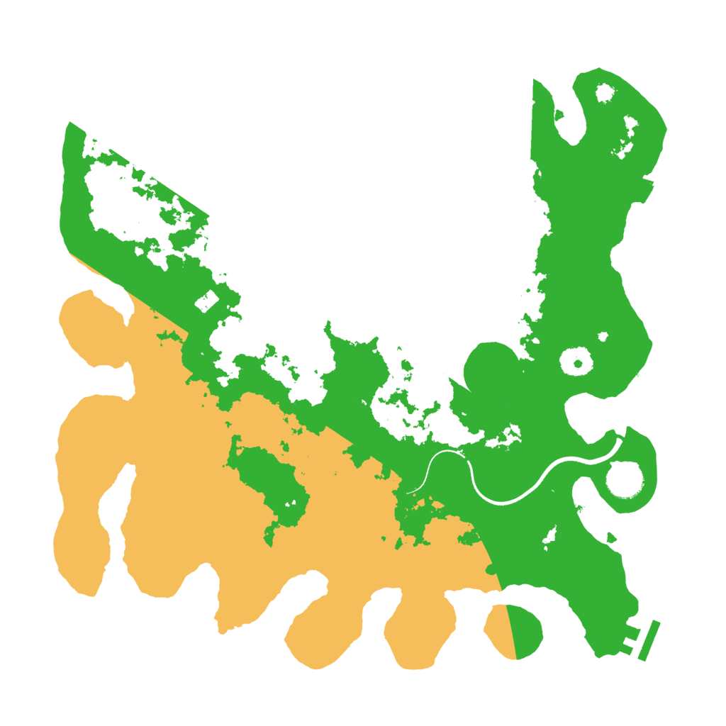 Biome Rust Map: Procedural Map, Size: 3500, Seed: 4852