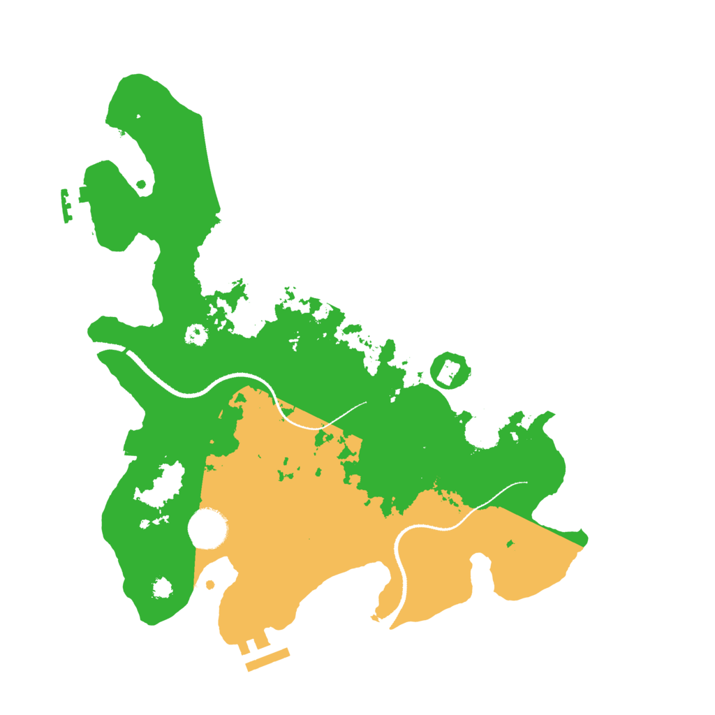 Biome Rust Map: Procedural Map, Size: 3200, Seed: 777