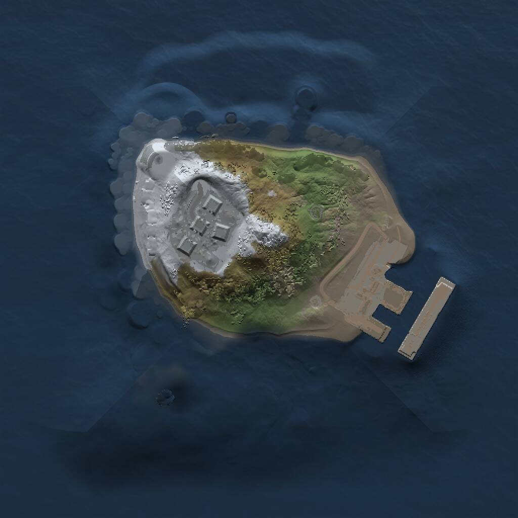 Rust Map: Procedural Map, Size: 1200, Seed: 12, 3 Monuments