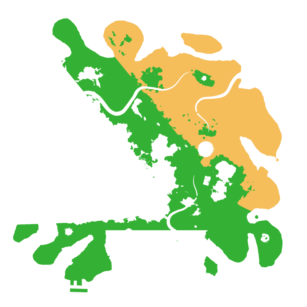 Biome Rust Map: Procedural Map, Size: 3550, Seed: 326086