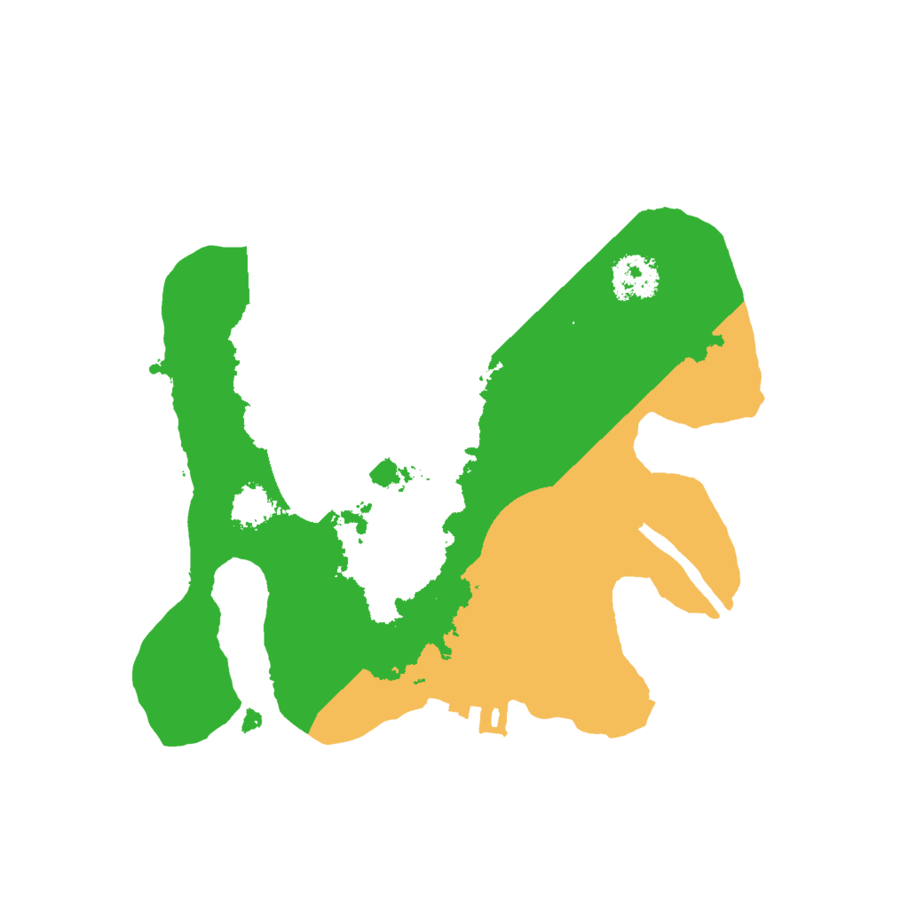 Biome Rust Map: Procedural Map, Size: 2000, Seed: 342343