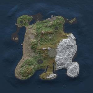 Thumbnail Rust Map: Procedural Map, Size: 2500, Seed: 23, 10 Monuments