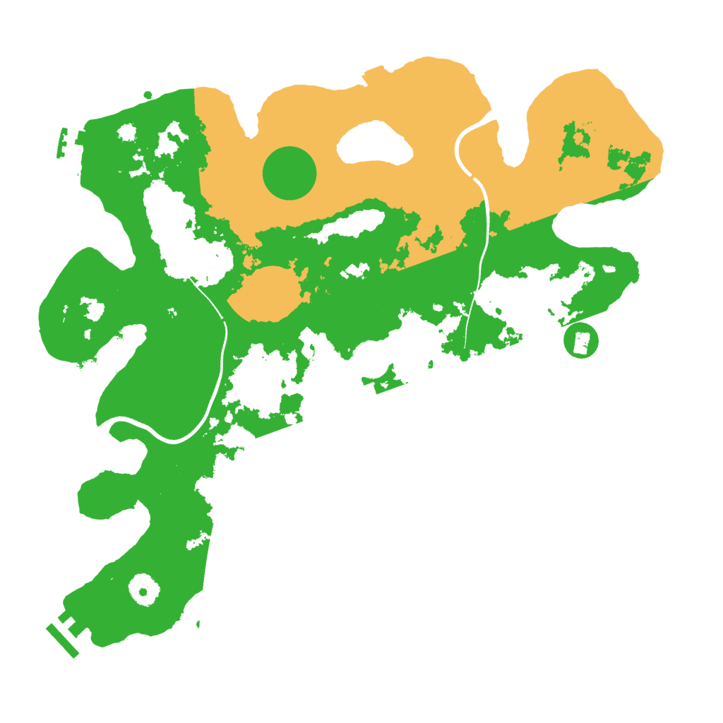 Biome Rust Map: Procedural Map, Size: 3550, Seed: 182190