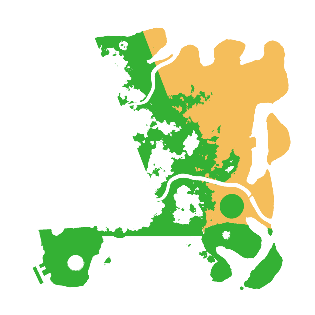 Biome Rust Map: Procedural Map, Size: 3500, Seed: 14637895