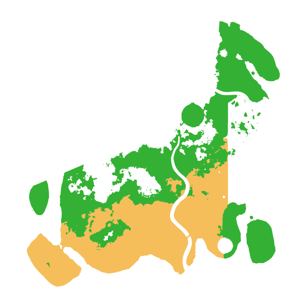 Biome Rust Map: Procedural Map, Size: 3550, Seed: 304589