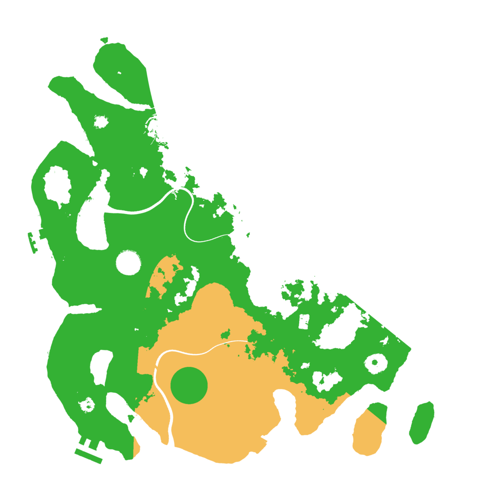 Biome Rust Map: Procedural Map, Size: 3550, Seed: 137843