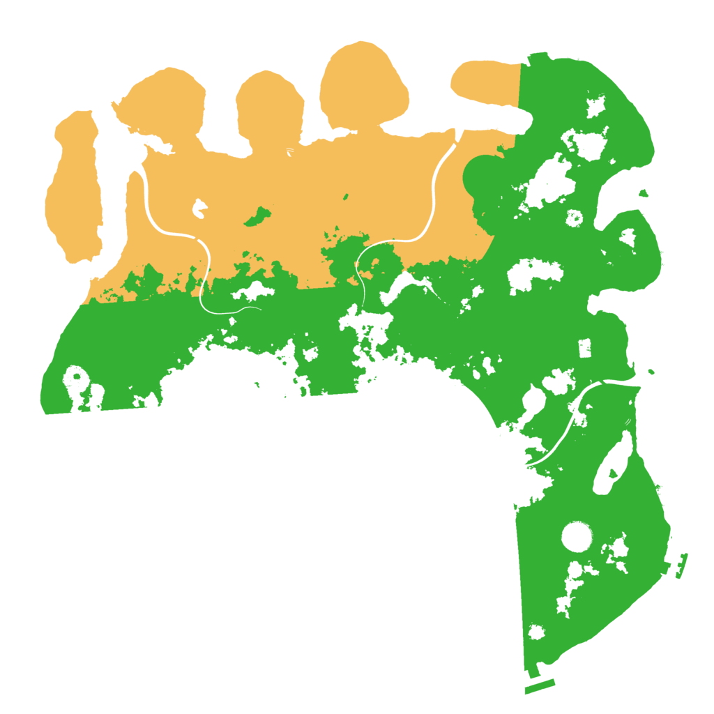 Biome Rust Map: Procedural Map, Size: 4100, Seed: 166894564