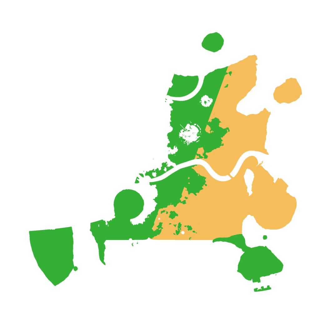 Biome Rust Map: Procedural Map, Size: 2843, Seed: 131314