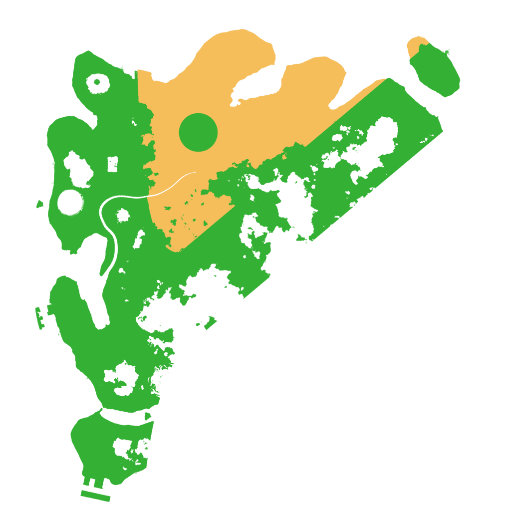 Biome Rust Map: Procedural Map, Size: 3500, Seed: 30413