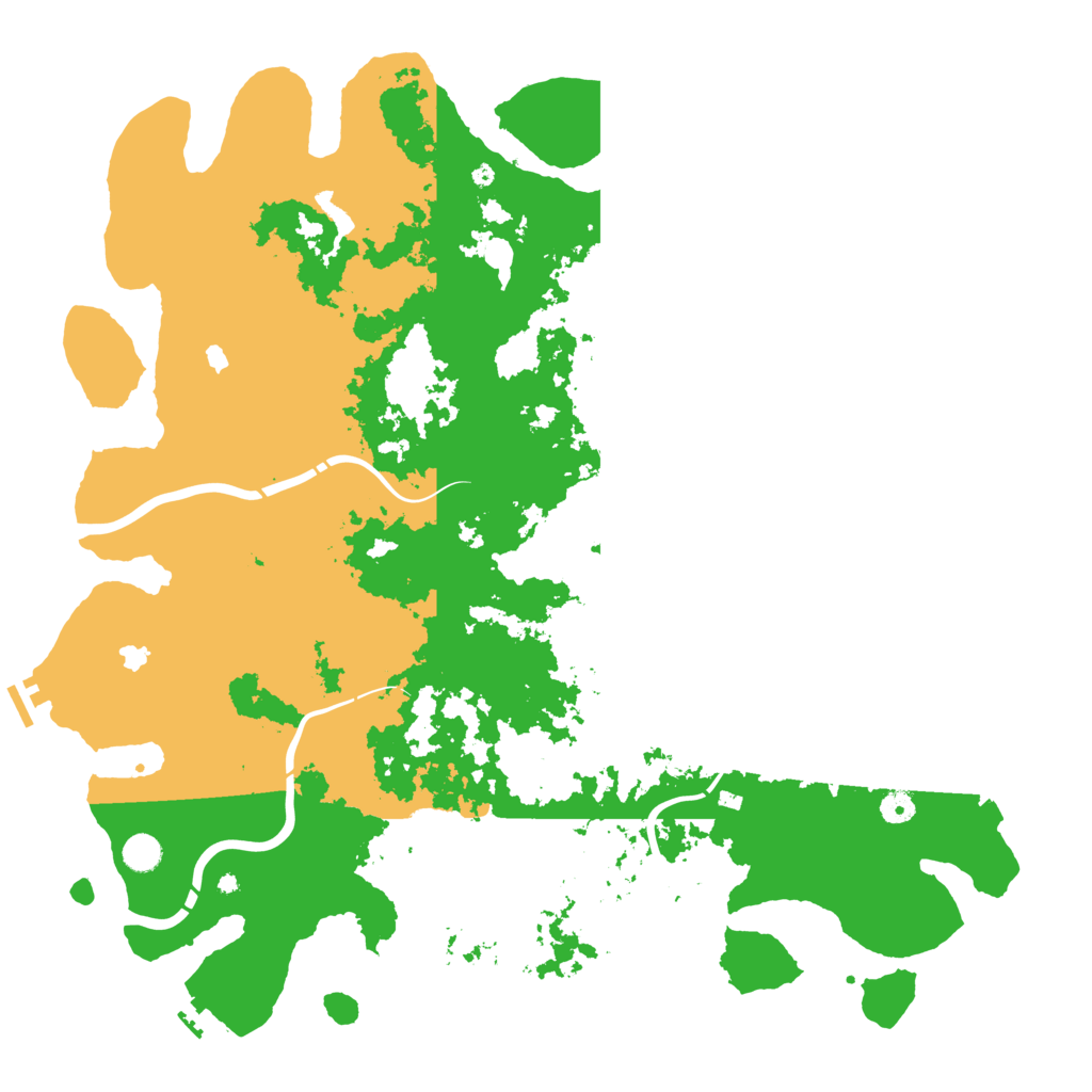 Biome Rust Map: Procedural Map, Size: 5000, Seed: 1415456146