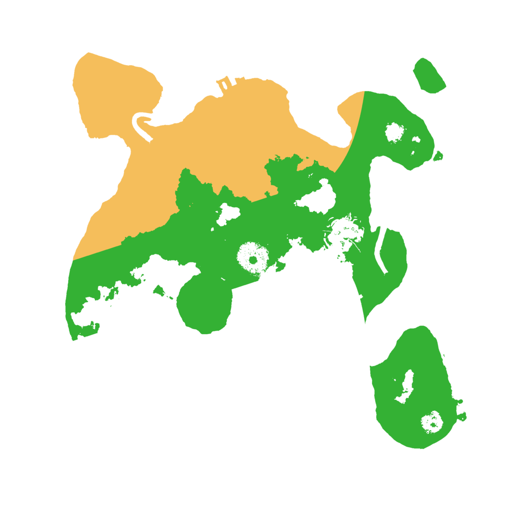 Biome Rust Map: Procedural Map, Size: 2500, Seed: 2135631