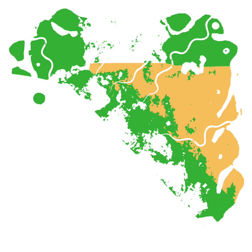 Biome Rust Map: Procedural Map, Size: 6000, Seed: 1619478232