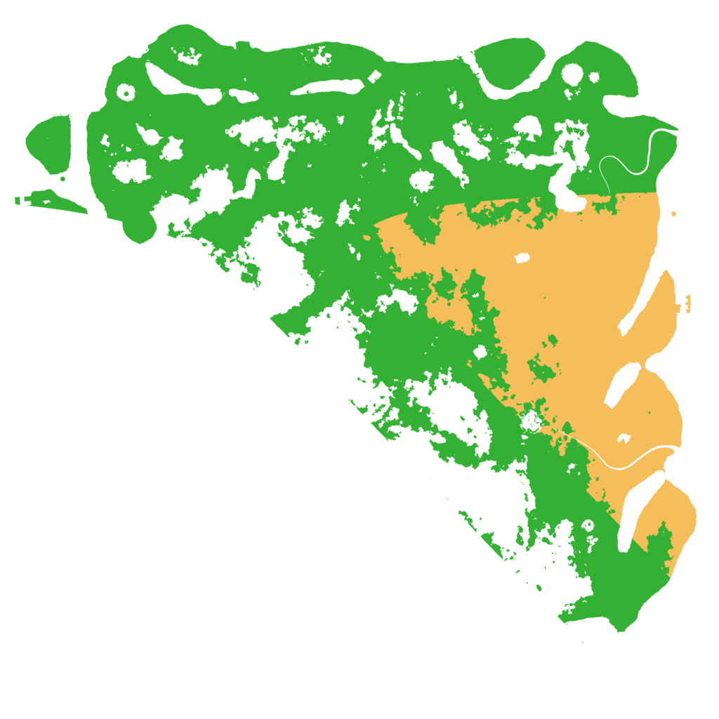 Biome Rust Map: Procedural Map, Size: 6000, Seed: 1619478232