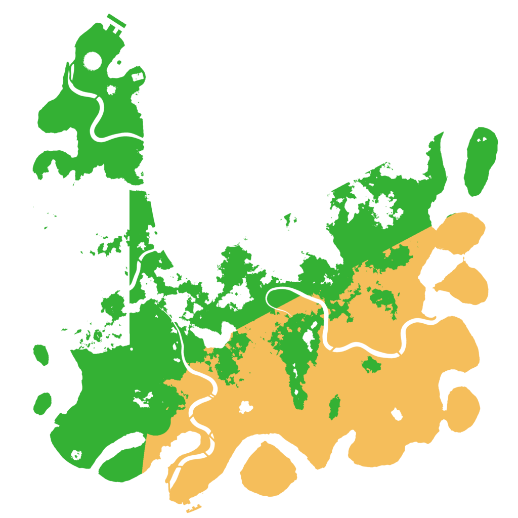 Biome Rust Map: Procedural Map, Size: 5000, Seed: 909