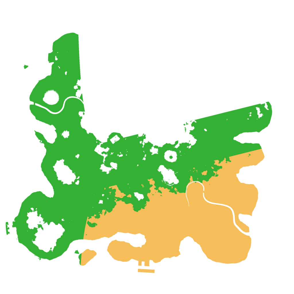 Biome Rust Map: Procedural Map, Size: 3550, Seed: 687185