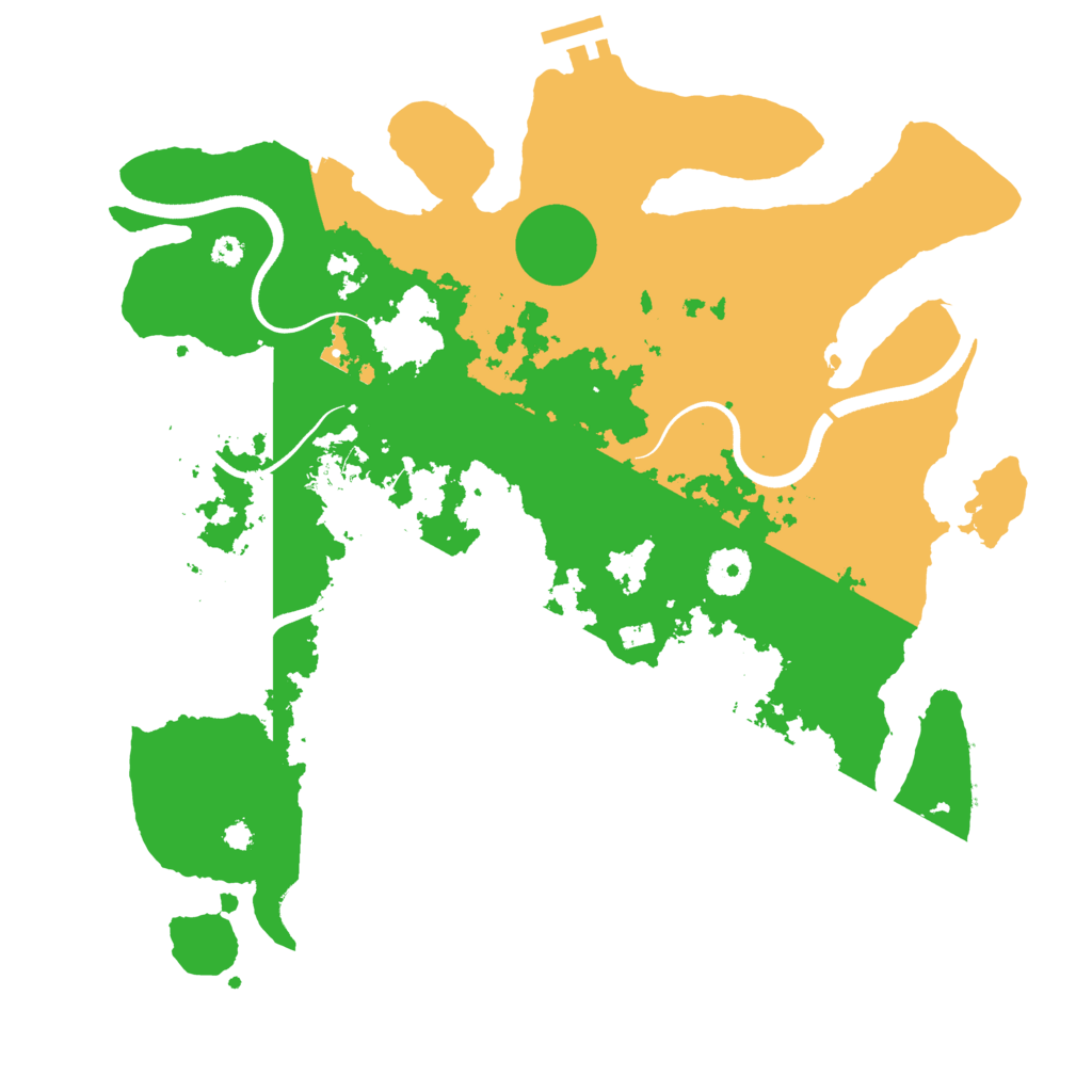 Biome Rust Map: Procedural Map, Size: 3550, Seed: 39117