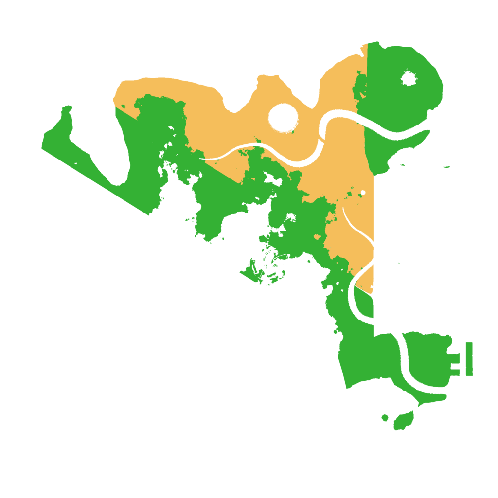 Biome Rust Map: Procedural Map, Size: 3000, Seed: 667897