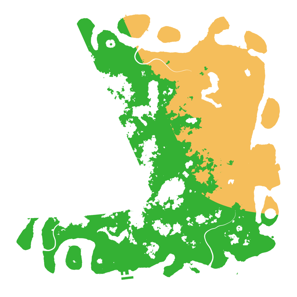 Biome Rust Map: Procedural Map, Size: 5000, Seed: 37231616