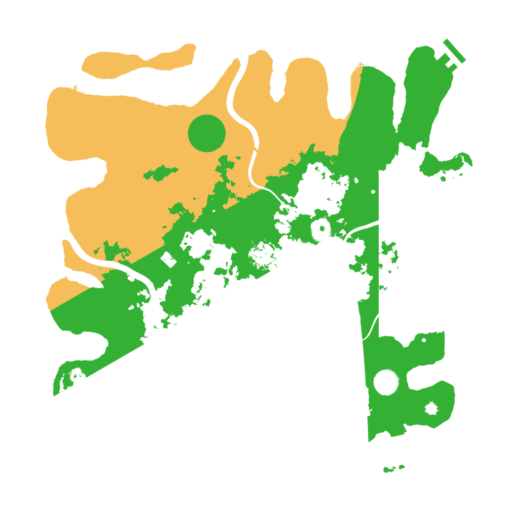 Biome Rust Map: Procedural Map, Size: 3550, Seed: 280566