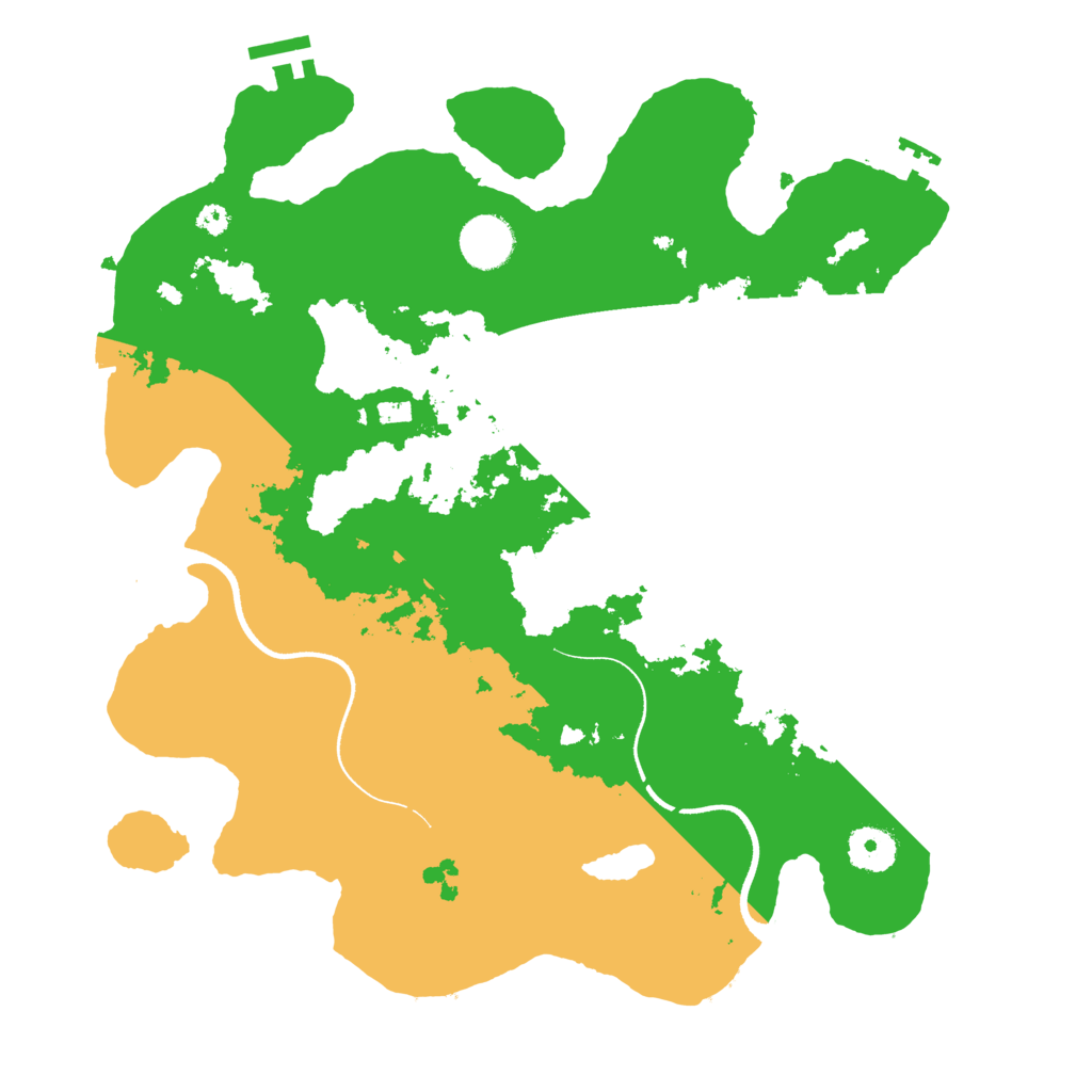 Biome Rust Map: Procedural Map, Size: 3550, Seed: 232651