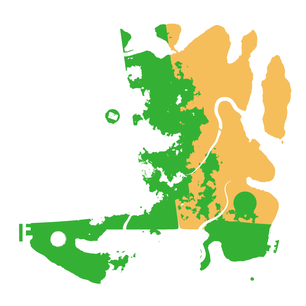 Biome Rust Map: Procedural Map, Size: 3500, Seed: 1412555212
