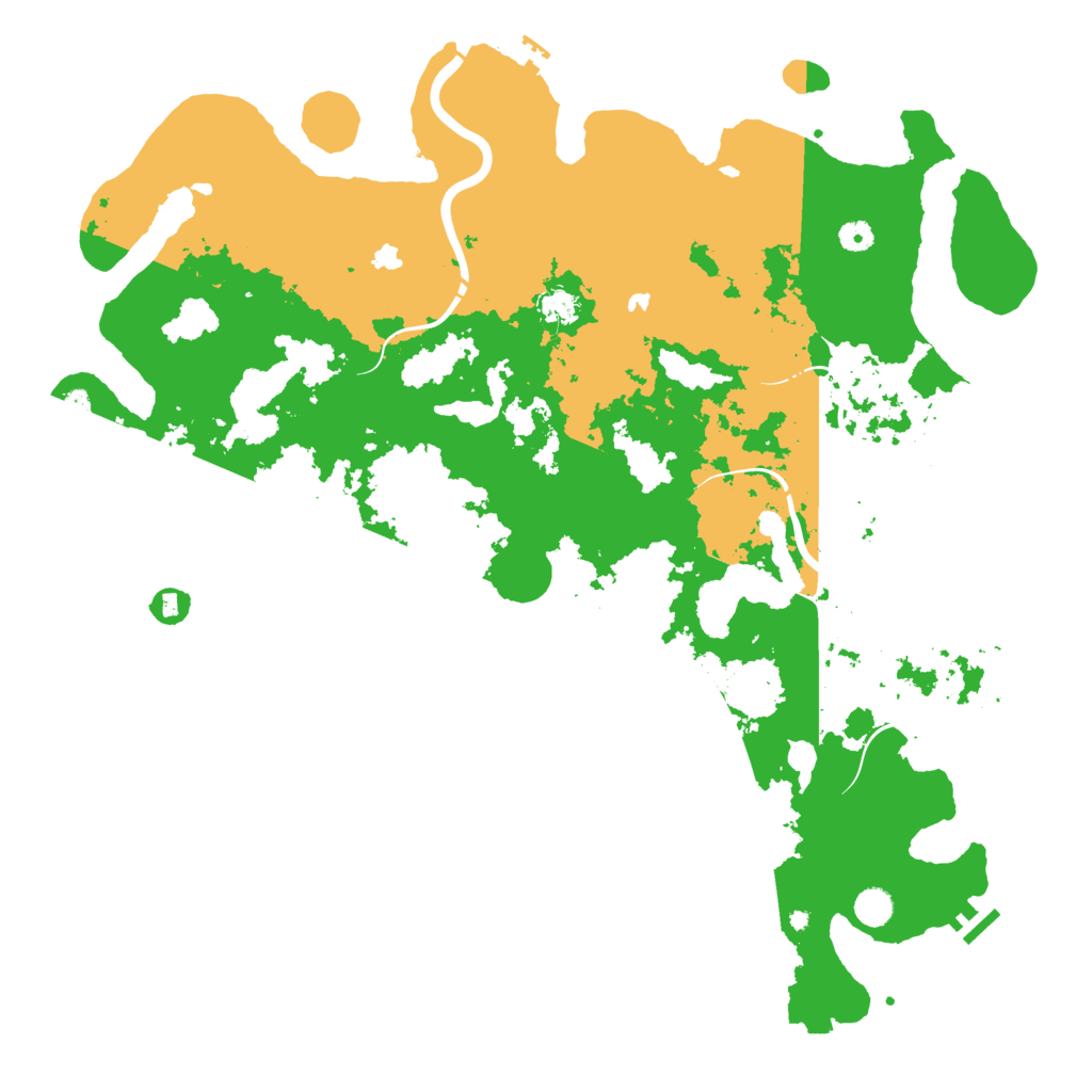 Biome Rust Map: Procedural Map, Size: 5000, Seed: 57204