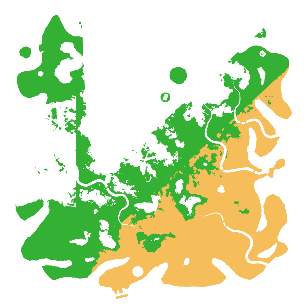 Biome Rust Map: Procedural Map, Size: 5000, Seed: 101035463