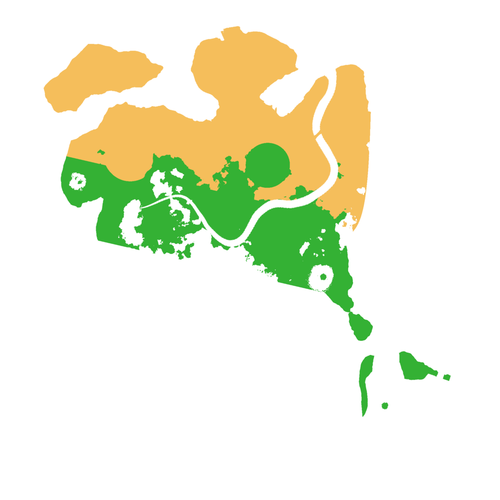 Biome Rust Map: Procedural Map, Size: 3000, Seed: 2381581