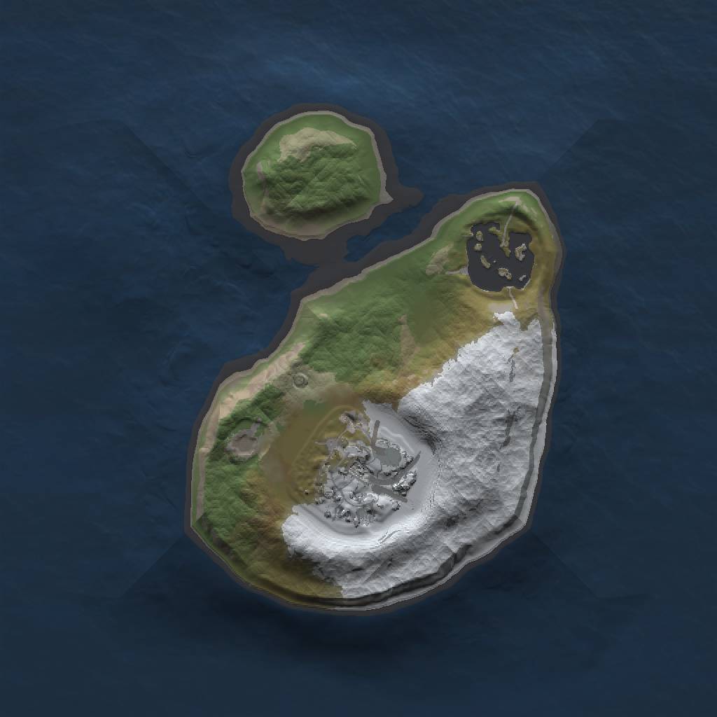 Rust Map: Barren, Size: 1500, Seed: 333666, 4 Monuments