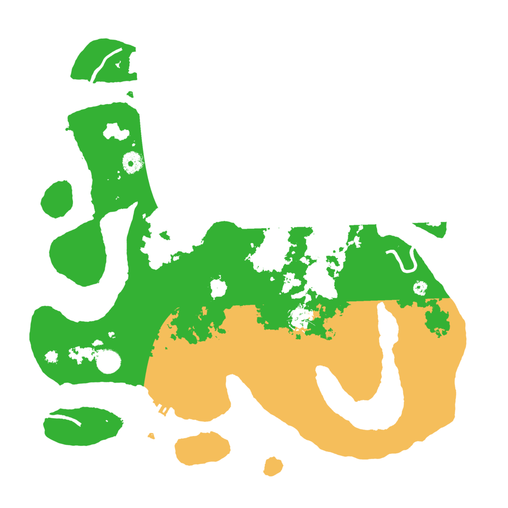 Biome Rust Map: Procedural Map, Size: 3700, Seed: 7734