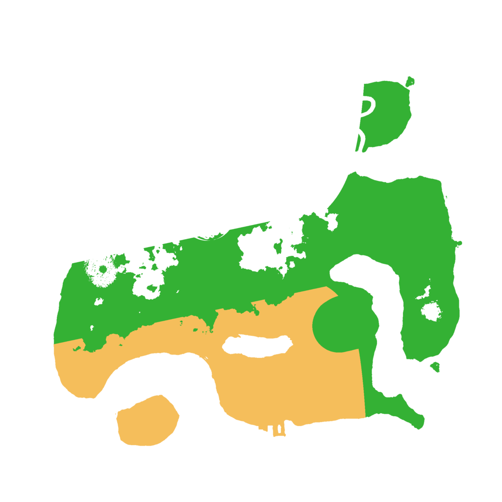 Biome Rust Map: Procedural Map, Size: 2500, Seed: 220463911