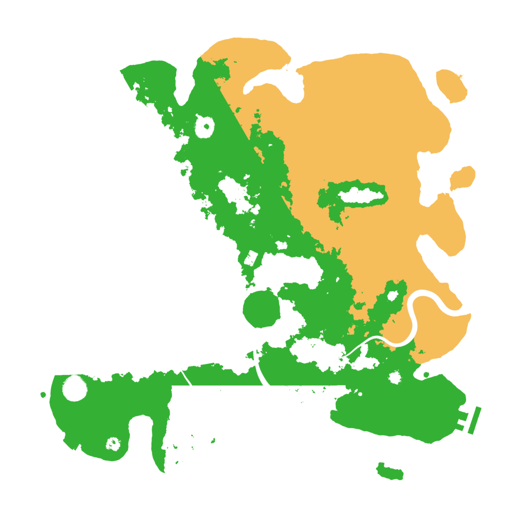 Biome Rust Map: Procedural Map, Size: 3700, Seed: 1459800660
