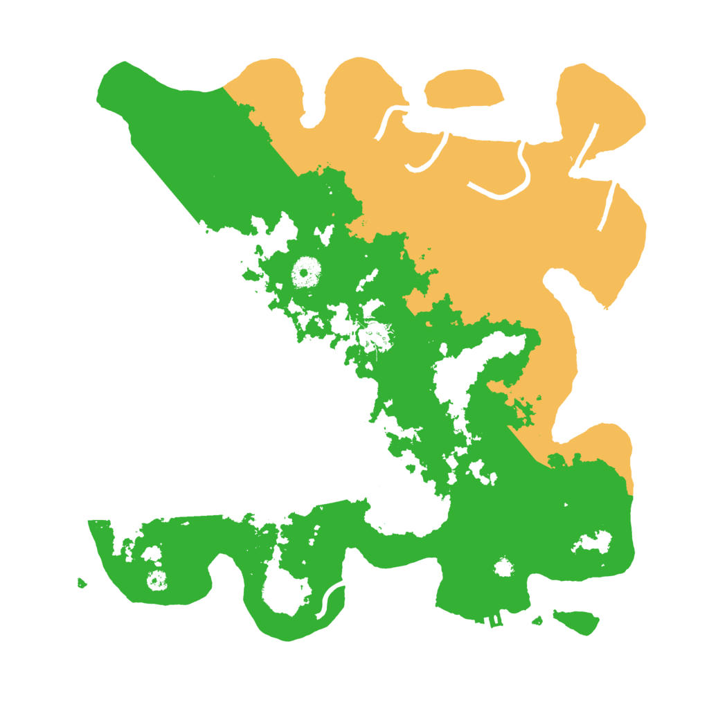 Biome Rust Map: Procedural Map, Size: 3500, Seed: 15155