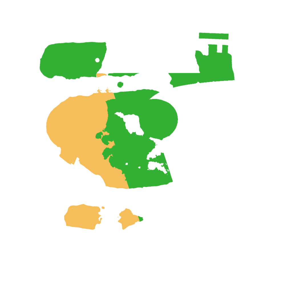 Biome Rust Map: Procedural Map, Size: 2000, Seed: 2485
