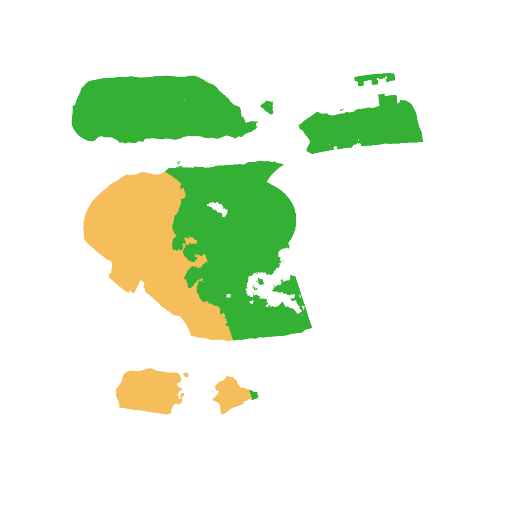 Biome Rust Map: Procedural Map, Size: 2000, Seed: 2485