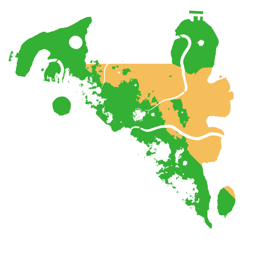 Biome Rust Map: Procedural Map, Size: 3700, Seed: 1199894033