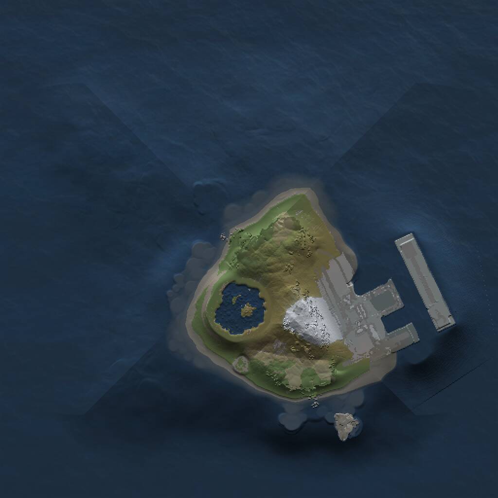 Rust Map: Procedural Map, Size: 1000, Seed: 1131123668, 2 Monuments