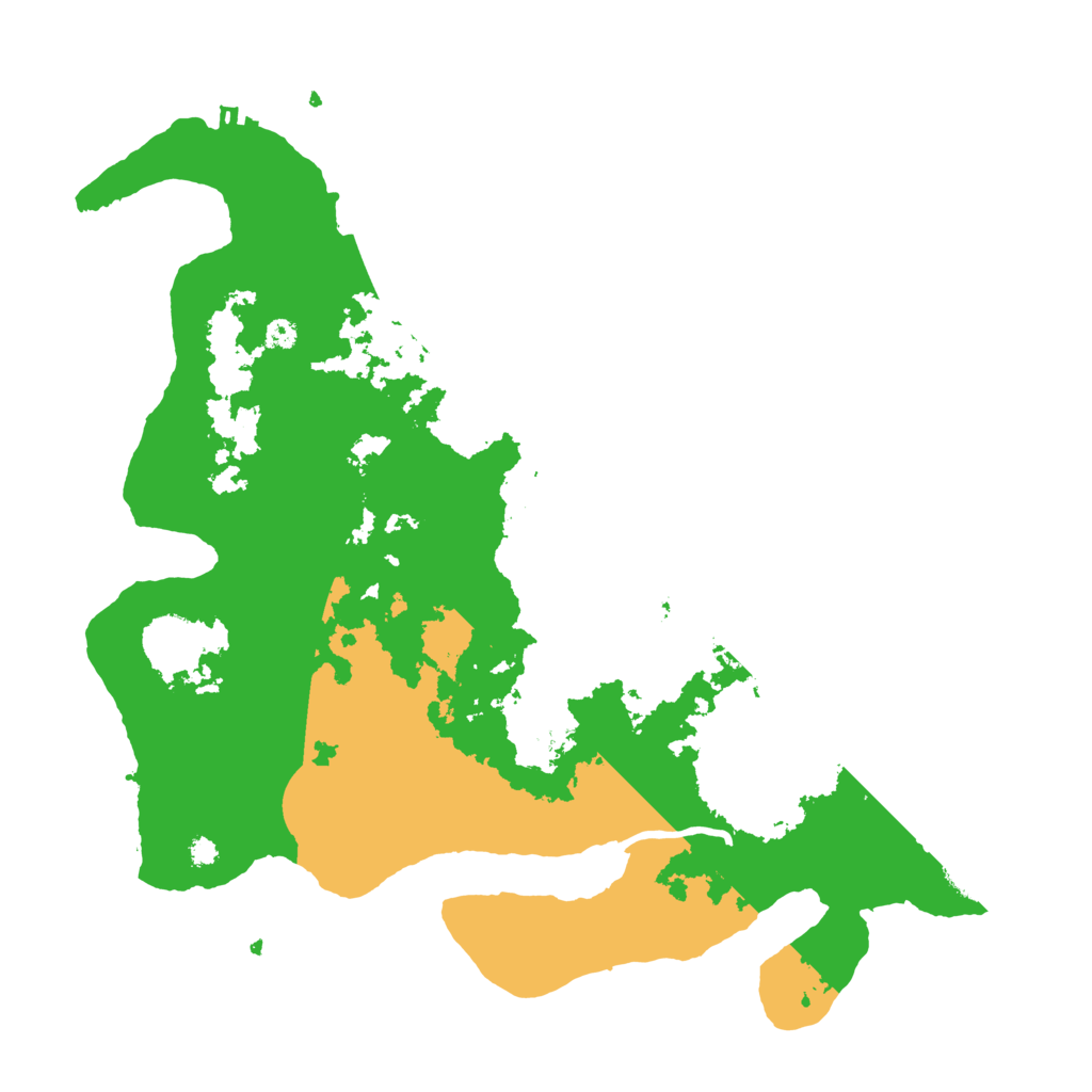 Biome Rust Map: Procedural Map, Size: 3600, Seed: 35