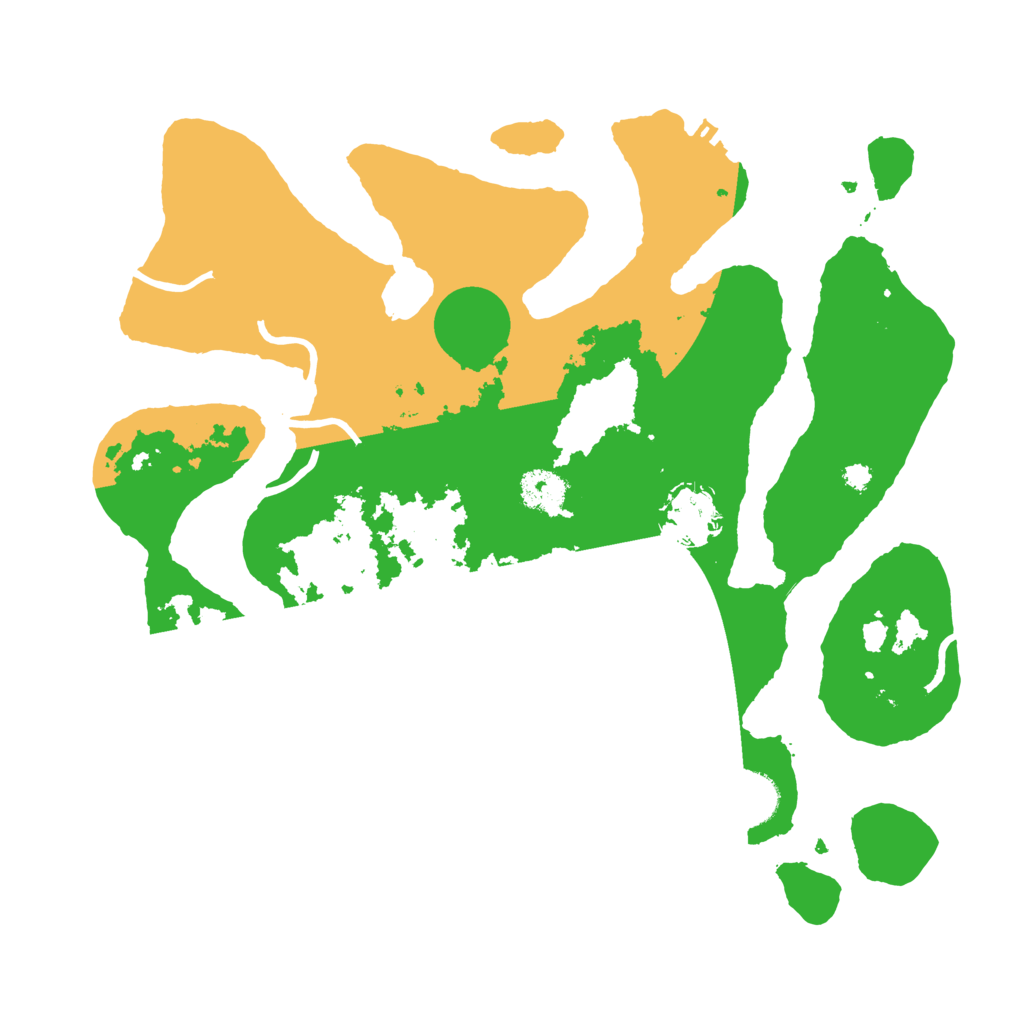 Biome Rust Map: Procedural Map, Size: 3550, Seed: 489190