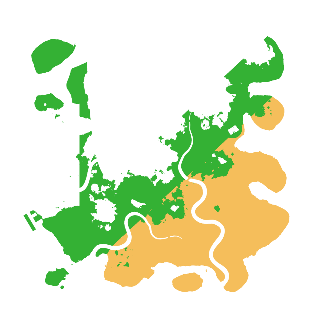 Biome Rust Map: Procedural Map, Size: 3500, Seed: 1743877765