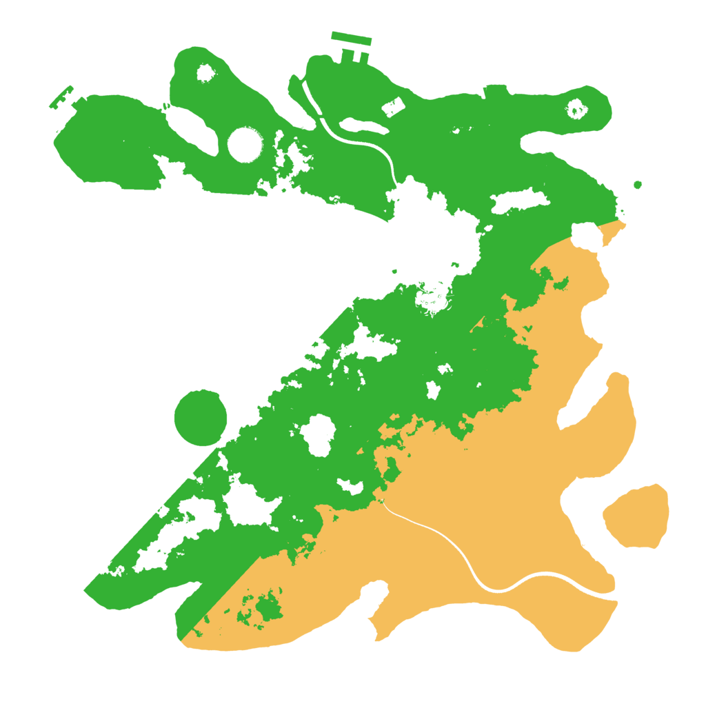 Biome Rust Map: Procedural Map, Size: 3550, Seed: 511166